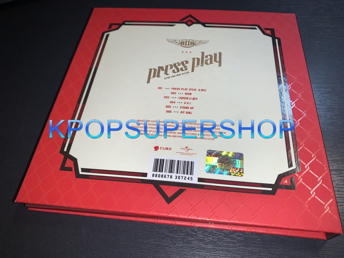 BTOB 2nd Mini Album Press Play CD Photobook Great Rare OOP No
