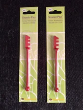 Diamond Tech Studio Pro Steel Wheeled Glass Cutter Set of 2 New Sealed # 664 NOS