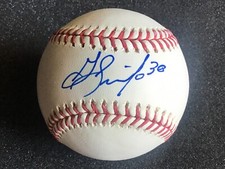 GREYSON JENISTA “Sweet Spot” AUTOGRAPHED Manfred ROMLB Atlanta Braves MINT