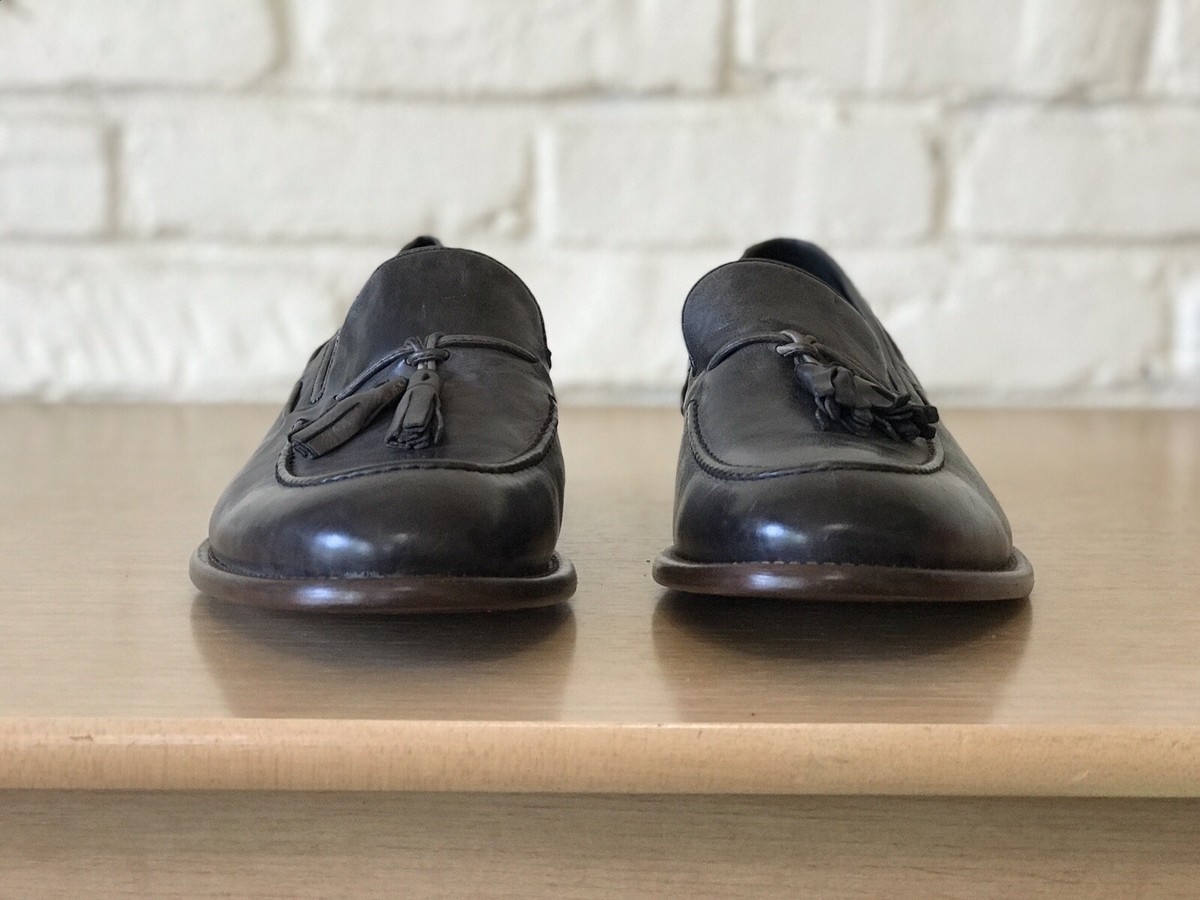 Johnston & Murphy J&M 1850 Penny Loafer Gray Dress Shoes 