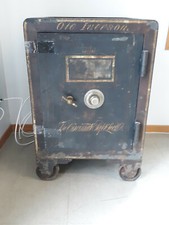 Vintage Antique Cast Iron Floor Safe Made by The Cincinnati Safe & Lock Company