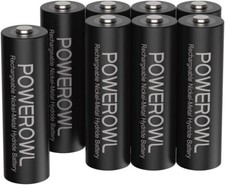 AA Batteries Rechargeable 8 Pack High Capacity 2800mAh 1200 Cycles 1.2 1.97 per battery