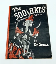 VINTAGE: The 500 Hats of Bartholomew Cubbins by Dr. Seuss 1966 Scholastic