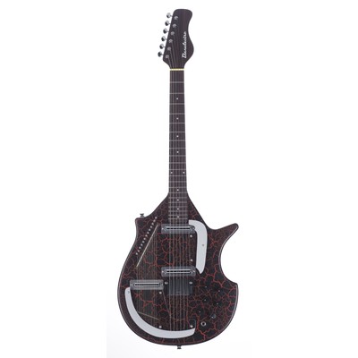 Danelectro Sitar Red Crackle - E-Gitarre