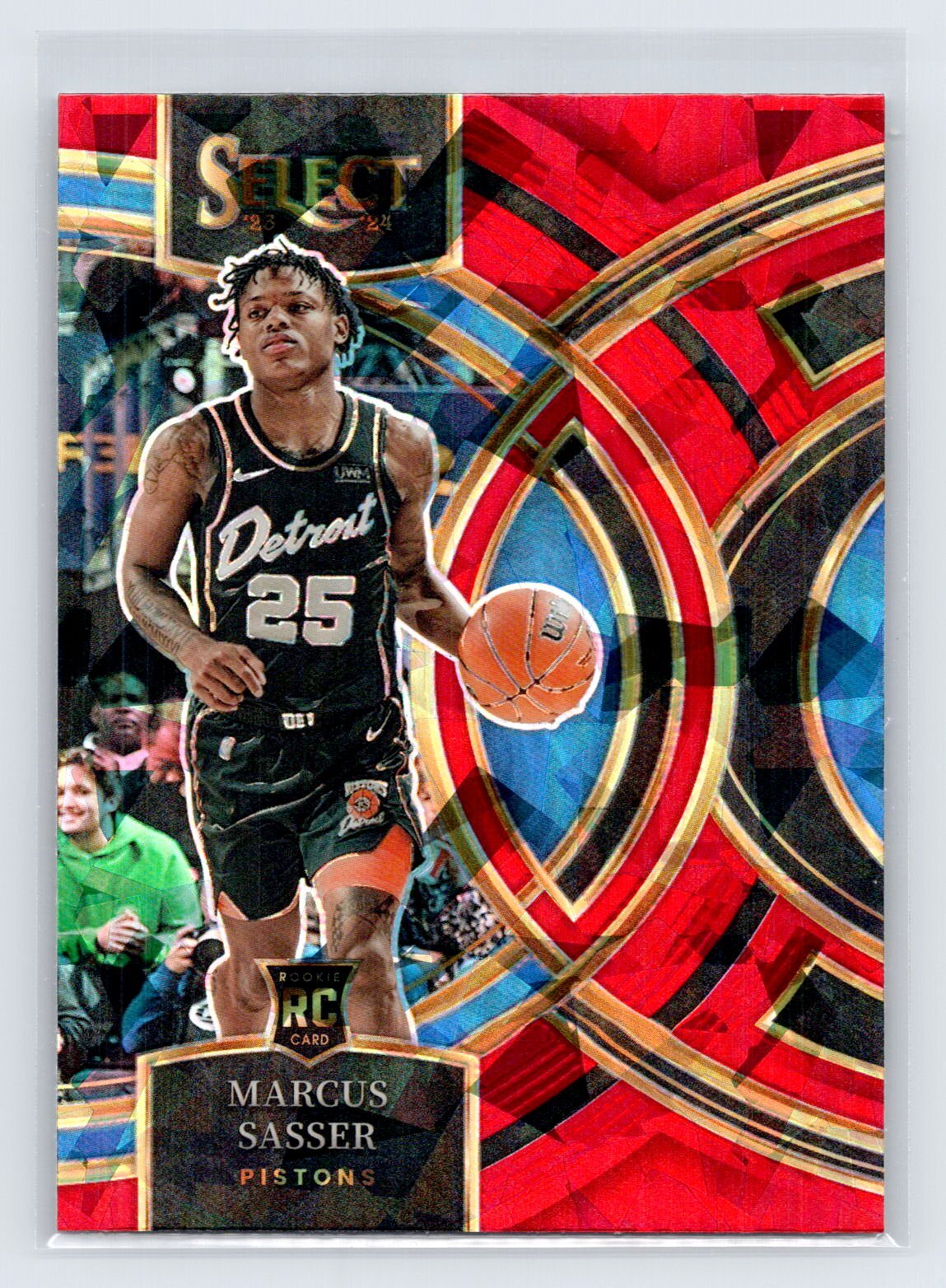 2023-24 Select Marcus Sasser #114 Red Cracked Ice Prizm