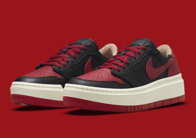 Nike WMNS Air Jordan 1 Low Elevated Bred Sneaker New Womens