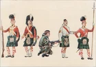 Military Postcard: Argyll Sutherland Highlanders Scottish Regiment 1981 XT4077