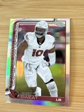 2025 Topps Chrome Football #10 Josh Sweat Refractor Arizona Cardinals
