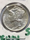 Uncirculated 1943 Philadelphia Mint Silver Mercury Dime