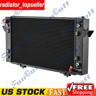 For 1987-1998 Land Rover Range Rover Discovery V8 Black 4-Core Aluminum Radiator