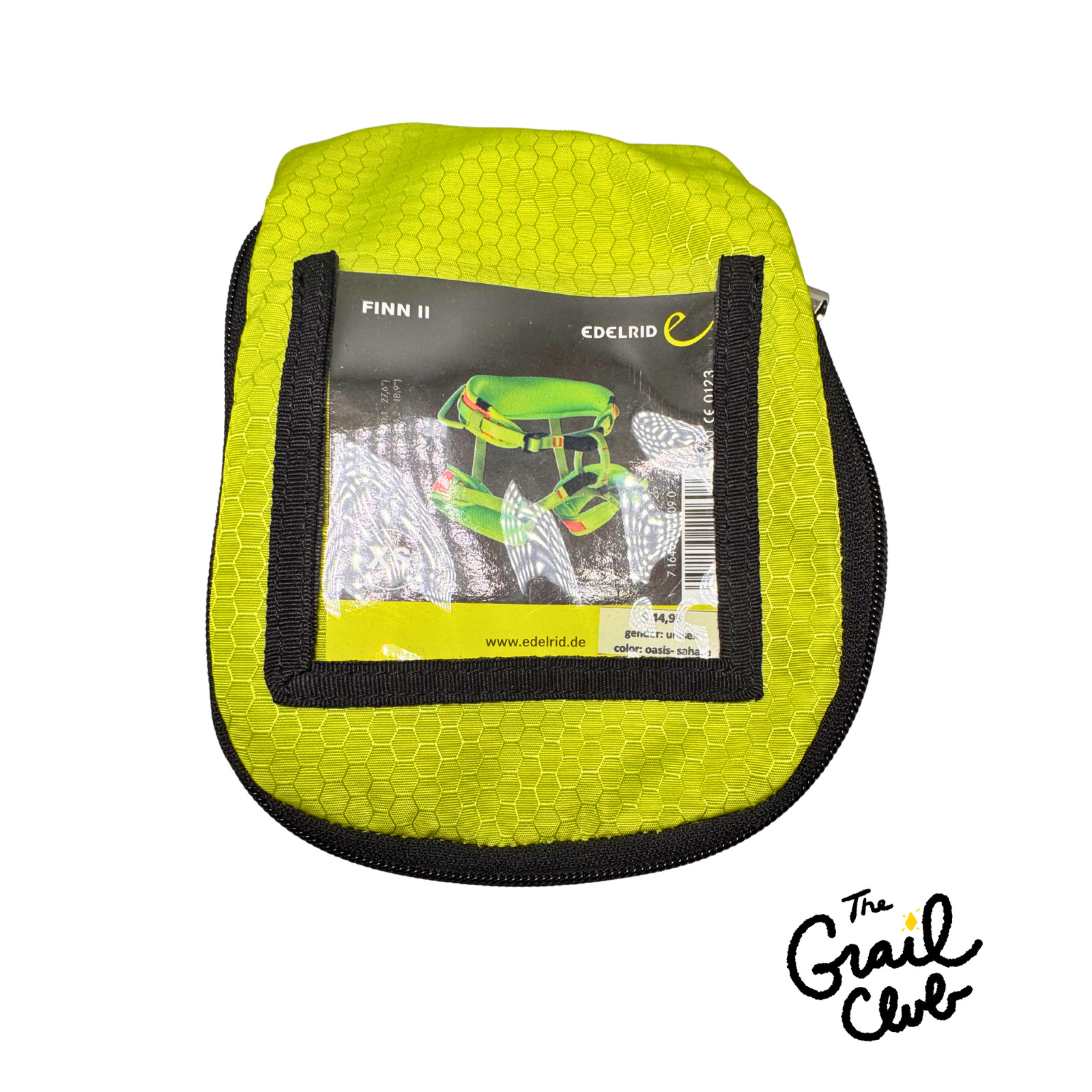 Arnés de escalada en roca Edelrid Finn II juvenil verde naranja - XS - Envío gratuito