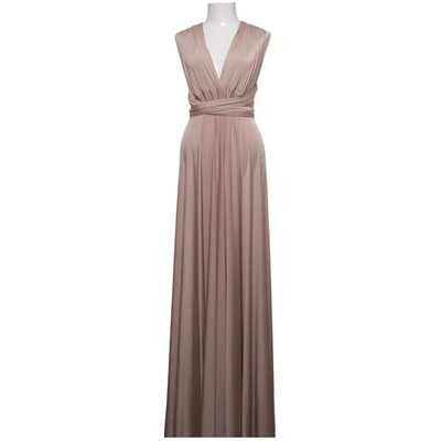 Rose & Rose, Neckholderkleid, Größe: M, Beige, Einfarbig, Damen #AQn
