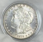 1878 S Morgan Silver Dollar $1 Brilliant Uncirculated BU Golden Toning Semi Pl