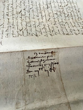 ANTIQUE LETTER from 1632 - Watermarked Baroque Era Correspondence