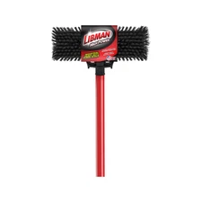 Libman Black & Red Heavy Duty Scrub Brush Black & Red Steel Handle