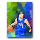 Luka Doncic #24 Art Card Limited 47/50 Edward Vela Signed (Dallas Mavericks)