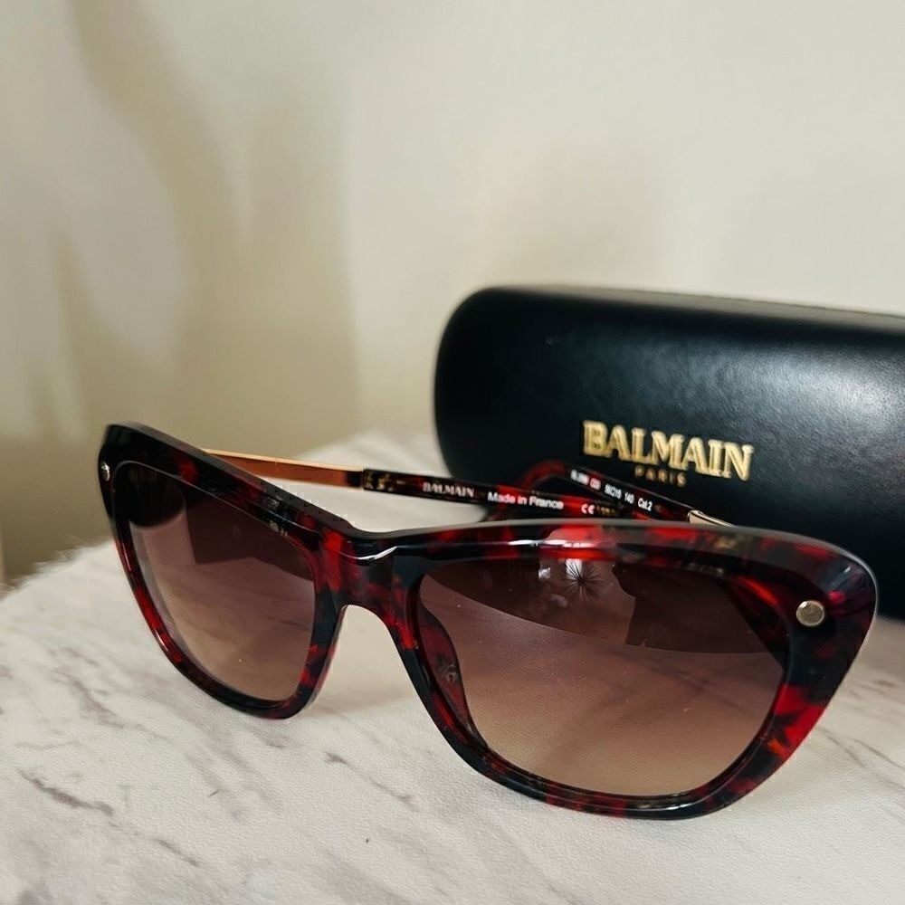 BALMAIN 56mm Modified Cat Eye Sunglasses, Polarized  display picture 1