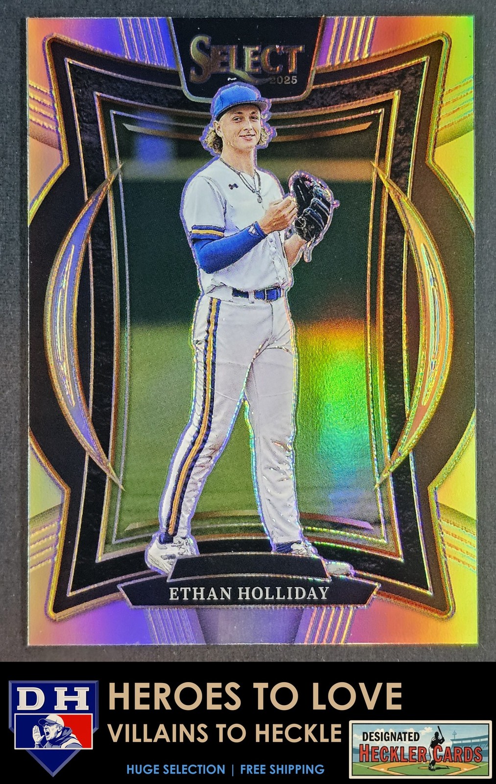 2025 Panini Select Silver Prizms Ethan Holliday #49 Stillwater High School