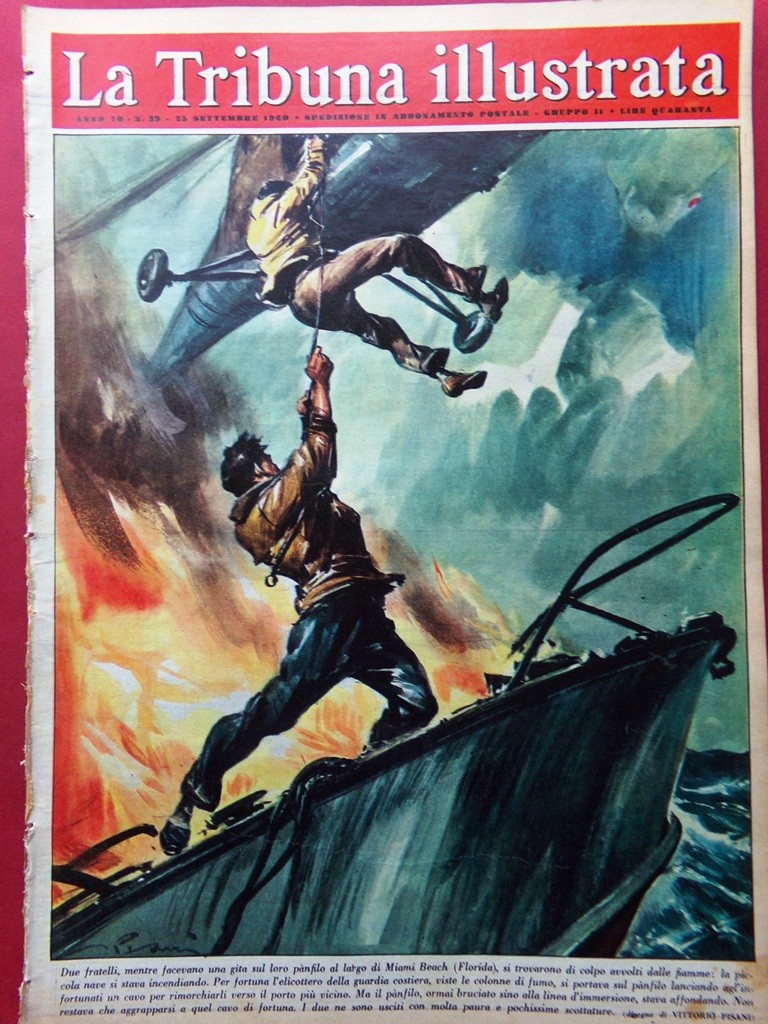 La Tribuna Illustrata 25 Settembre 1960 Rudolph Muenemann Città Italiche Kennedy