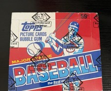 1985 Topps Baseball Cello Box Unopened BBCE Authenticated Wrapped Sealed