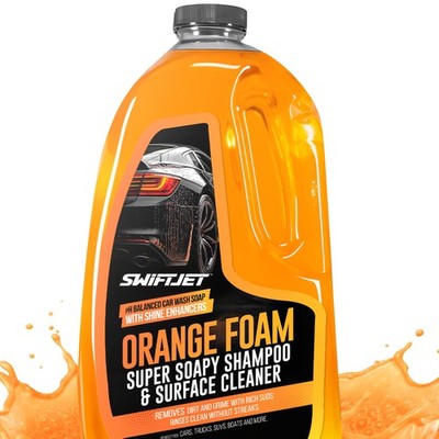 Orange Foam Car Wash Soap   pH Balanced Super Soapy Shampoo & Surface Cleaner...