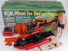 G.I Joe Sea Sled & Frogman Set #8050 1966 Hasbro w Figure Box Instructions SH-A3