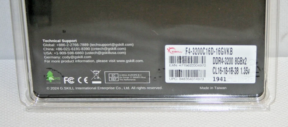 G.SKILL Ripjaws V Series 16GB 288-Pin SDRAM DDR4 3200 (PC4 25600) Desktop Memory - Image 3 of 3