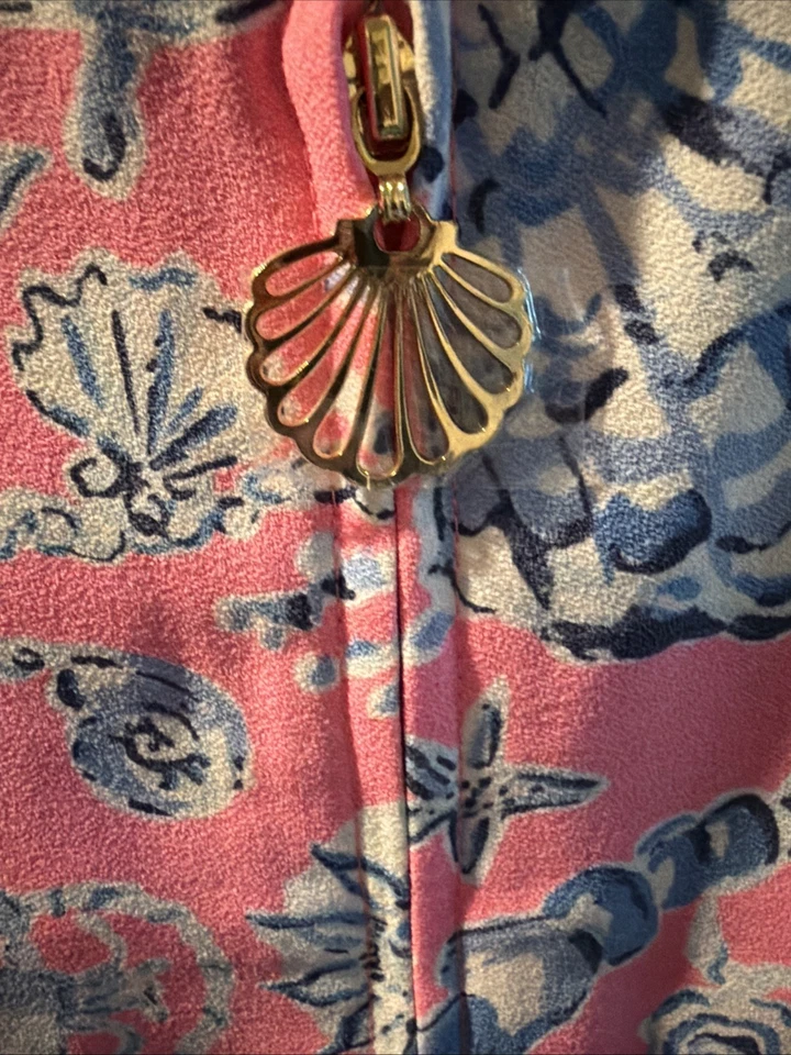 Vestido feminino Lilly Pulitzer sem mangas estampa vibrante tamanho 8 - Imagem 4 de 4