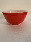 Vintage PYREX Bowl Red Primary Colors 1.5 Qt Nesting Ovenware Mixing Made in USA