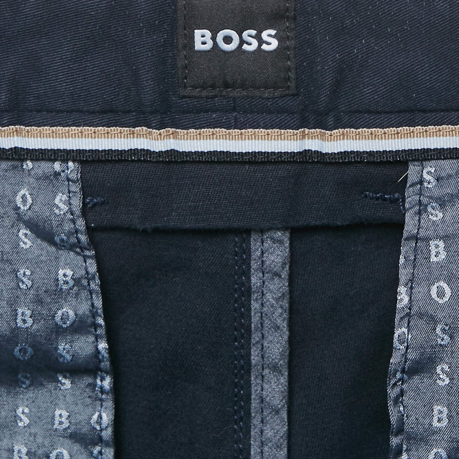 Boss By Hugo Boss Navy Blue Cotton Slice Shorts L thumbnail 4