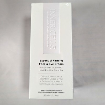 Inner-Cells Essential Firming Face & Eye Cream Korean Vit C Peptide SEALED 30 ml