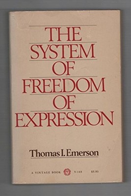 SYSTEM OF FREEDOM OF EXPRESSION By Emerson Ti *Excellent Condition*