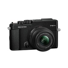 OM System PEN Mirrorless Camera Black with 14-42mm F3.5-5.6 III Lens Bundle