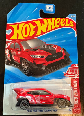 2026 HOT WHEELS RED FORD MUSTANG MACH-E 1400 1/12 EXCLUSIVE TARGET RED EDITION