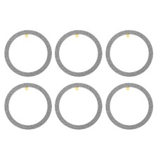 55x1mm ODxT Glitter Universal Wireless Metal Ring Sticker, 6 Pack, Dark Grey