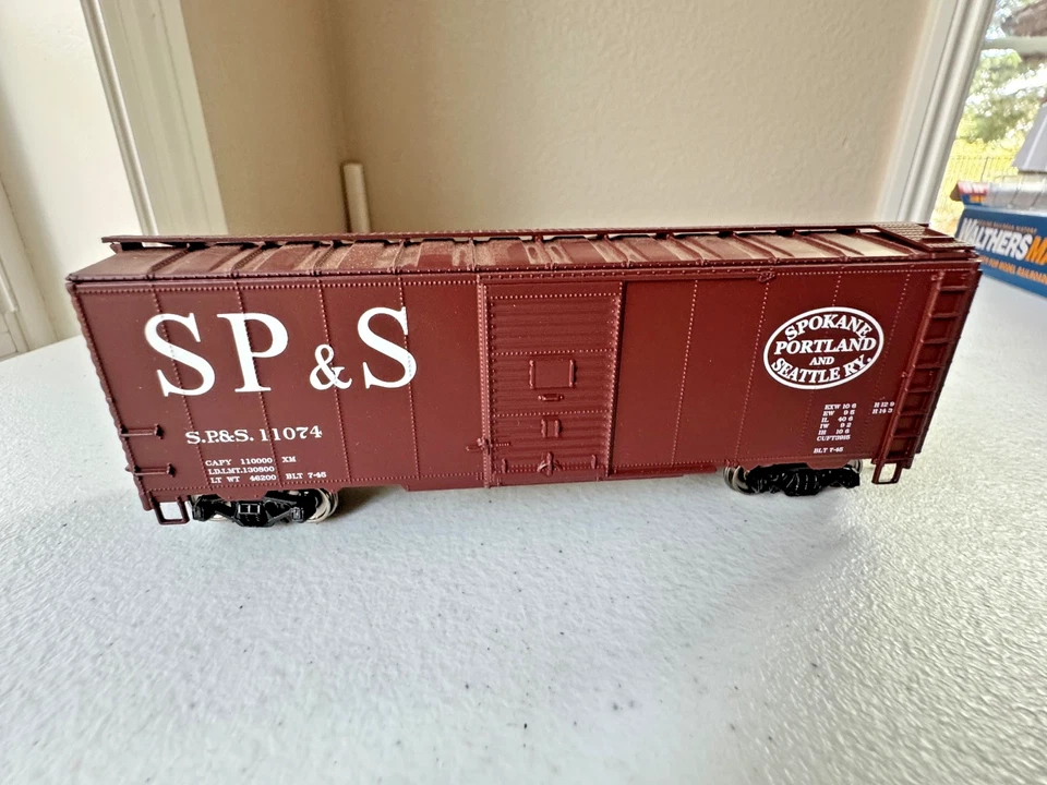 Walthers #910-1350 HO 40' 1944 Box Car-Spokane Portland&Seattle #11074 w/box-EC - Image 3 of 4