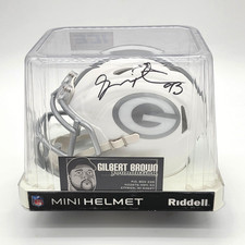 Gilbert Brown Autographed 2016 Riddell ICE Alternate Mini Helmet Packers