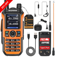 Digital Handheld Radio Scanner Fire Police VHF FM EMS Ham 2 Way Transceiver Dual