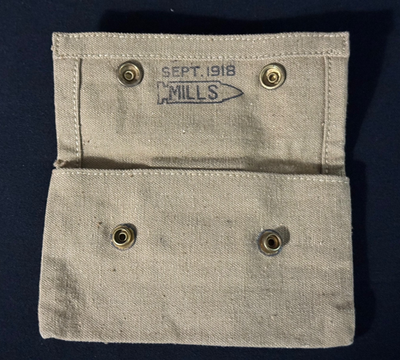 WWI US ARMY M1910 MEDIC FIRST AID BANDAGE CARRY POUCH SEPT 1918