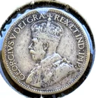 1933 Canada Silver Dime Key Date 10 Cent Coin Carded From Old Estate