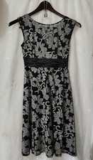 Anthropologie Ett Twa Sommer Floral Lace Dress Raw Gingham Applique NWT Size 2