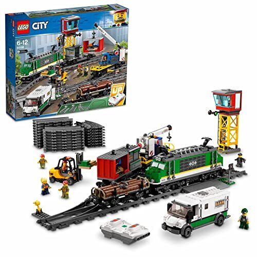 LEGO 60198 City Güterzug, mit batteriebetriebenem Motor, Bluetooth-Fernbedienung - Afbeelding 1 van 9