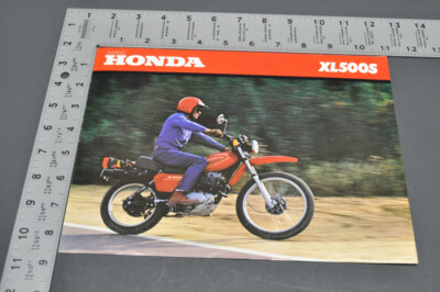 Vintage NOS 1980 Honda XL500 S Motorcycle Brochure | eBay