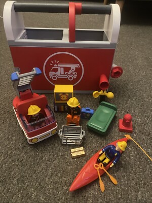 Playmobil 123 Take Along Fire Station Rescue Fireman Sam Canoe