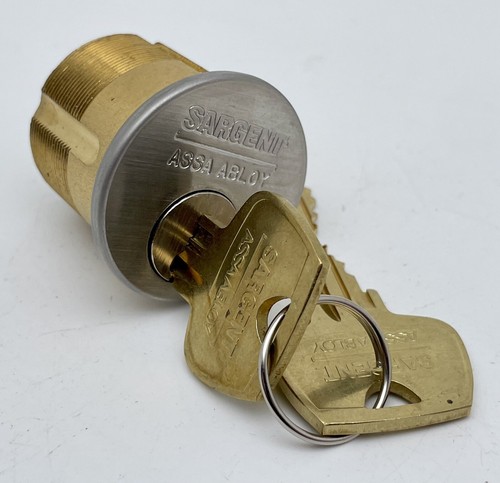 Cilindro de mortaja SARGENT Assa Abloy 1-1/8" con 2 llaves OEM KD; Locksport - Imagen 3 de 3