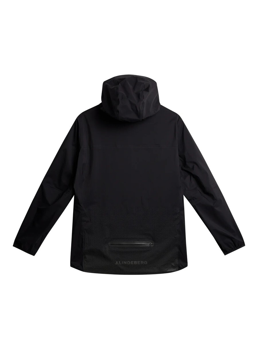 J Lindeberg Men's ISAN PRO PACK RAIN Jacket Black Medium
