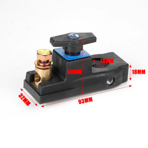 Auto Battery Disconnect Switch Side Post Terminal Car Shut Cut OFF Vehicle 12V - Foto 2 di 9