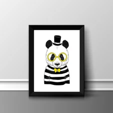 PANDA FUN A4 PRINT PICTURE POSTER WALL ART HOME DECOR UNFRAMED NEW GIFT 