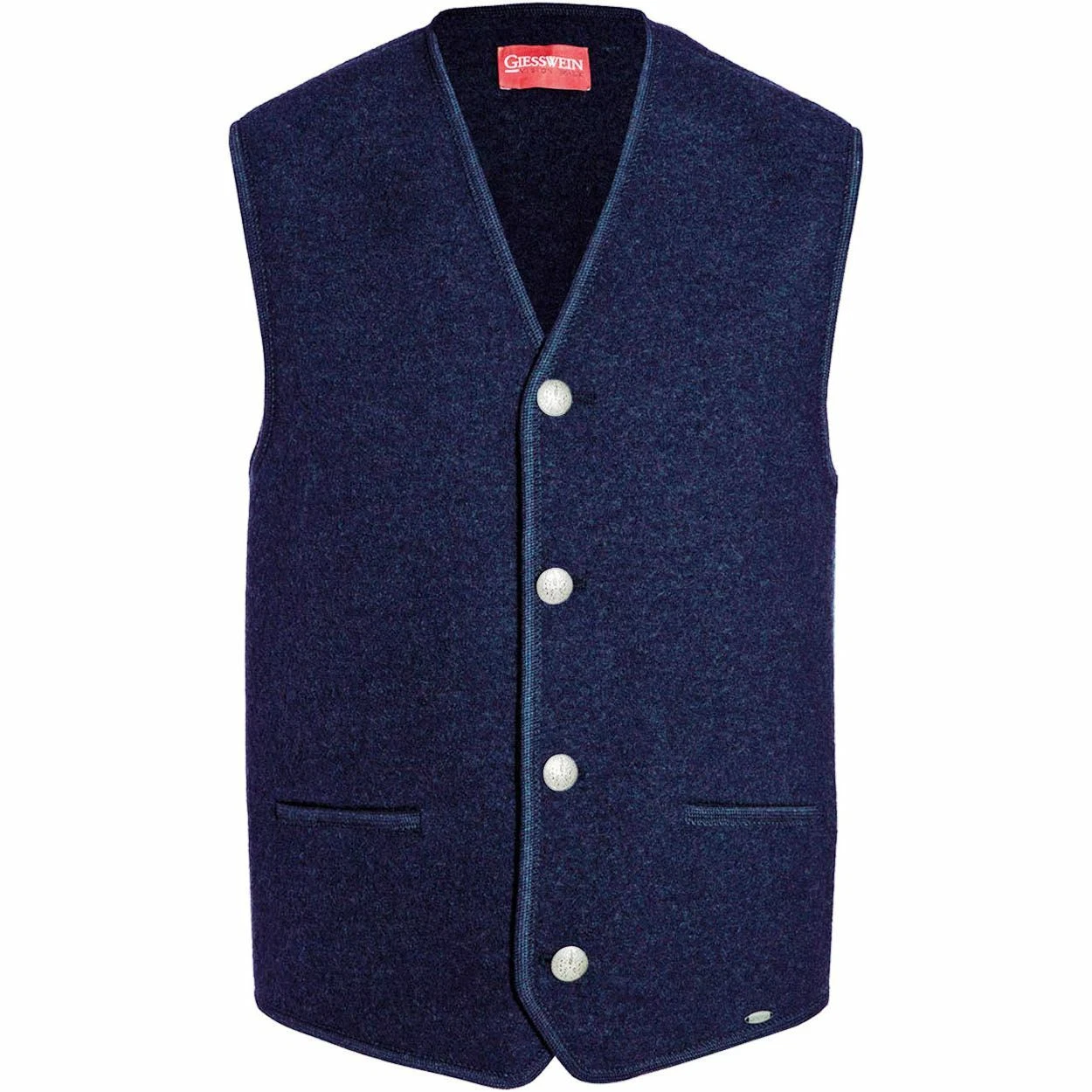 New Men's Glesswein Buttoned Sleeveless Jacket
