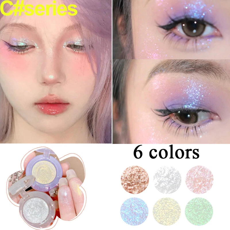 Glitter Chrome Eyeshadow Glitter Eye Shadow Mirror Shimmer Powder Beauty Tool  」 - Image 3 of 4